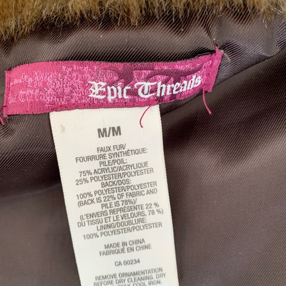 Faux fur vest Teens  medium - Picture 2 of 2